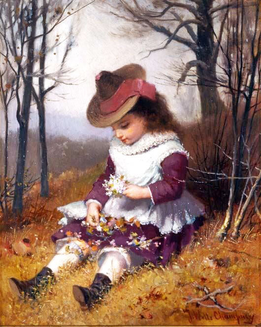 Picking Flowers by James Wells Champne