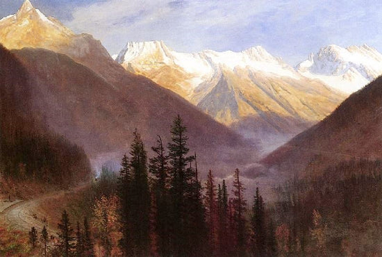 Sunrise At Glacier Station by Albert Bierstadt