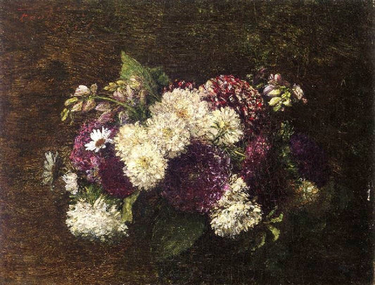 Chrysanthemums And Varied Flowers by Henri Fantin-Latour