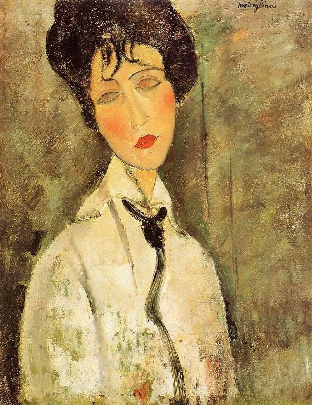 PORTRAIT OF A WOMAN IN A BLACK TIE