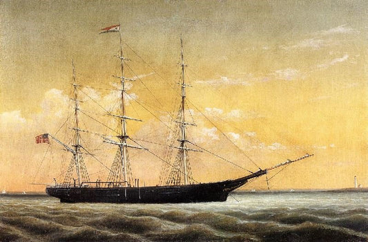 Whaleship ’Jireh Perry’ Off Clark’S Point, New Bedford by William Bradford