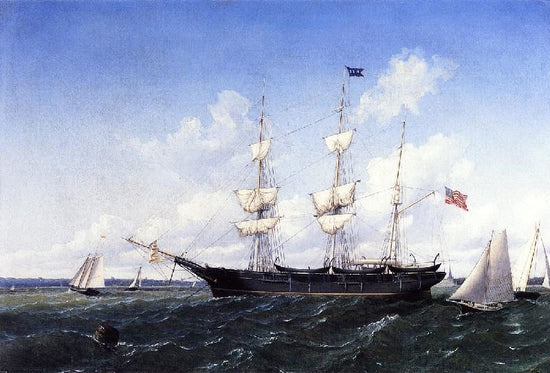 Whaling Bark ’J. D. Thompson’ Of New Bedford by William Bradford