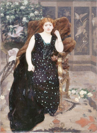 Portrait Of Jane Hading by Alfred Roll