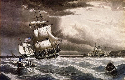 Breezy Day Off A Headland by William Bradford