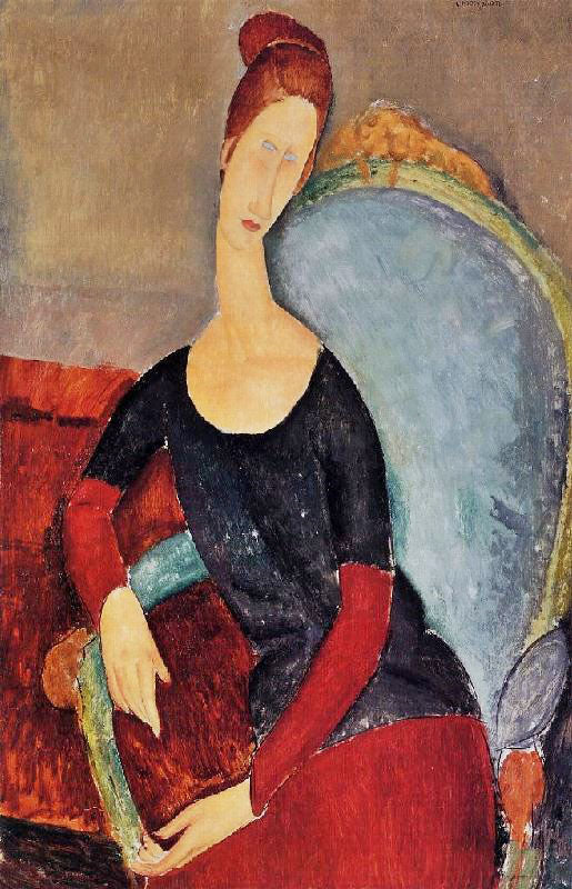 PORTRAIT OF JEANNE HEBUTERNE SEATED IN AN ARMCHAIR