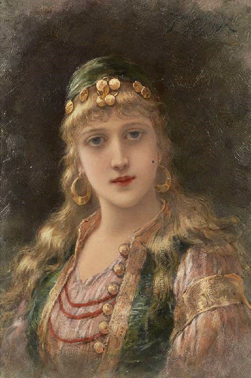 Portrait Of A Young Gypsy by Emile Eisman-Semenowsk