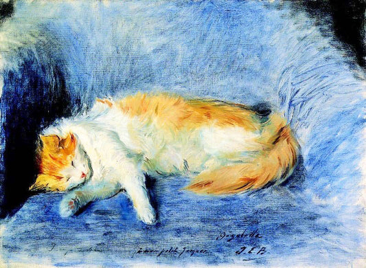 Sleeping Cat by Jacques-Émile Blanche