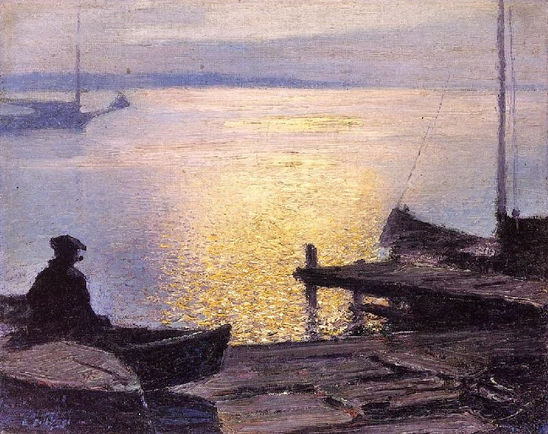 Along The Mystic River by Edward Potthast