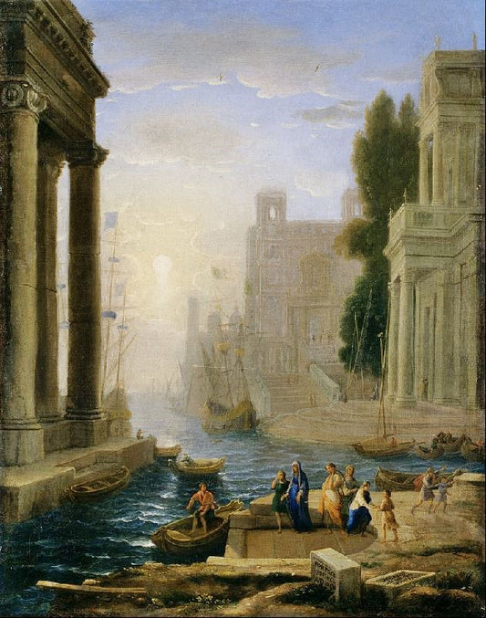 Embarkation Of St Paula by Claude Lorrain (Gellée)