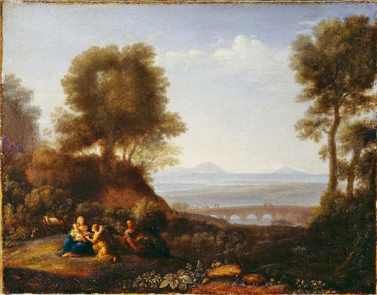 Rest On The Flight Into Egypt by Claude Lorrain (Gellée)