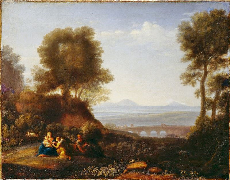 Rest On The Flight Into Egypt by Claude Lorrain (Gellée)