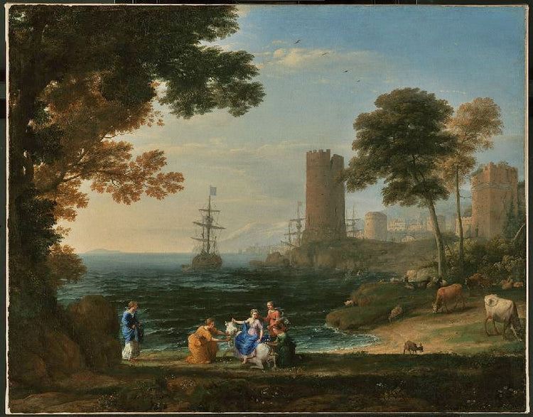 Coast View With The Abduction Of Europa by Claude Lorrain (Gellée)