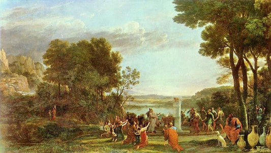 Landscape With The Worship Of The Golden Calf by Claude Lorrain (Gellée)