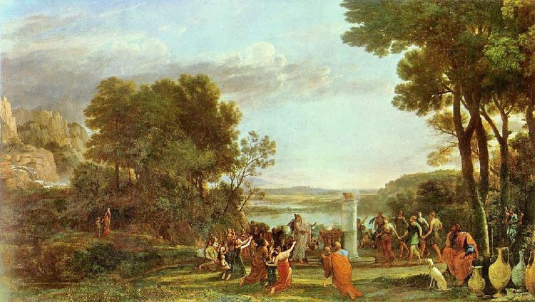 Landscape With The Worship Of The Golden Calf by Claude Lorrain (Gellée)