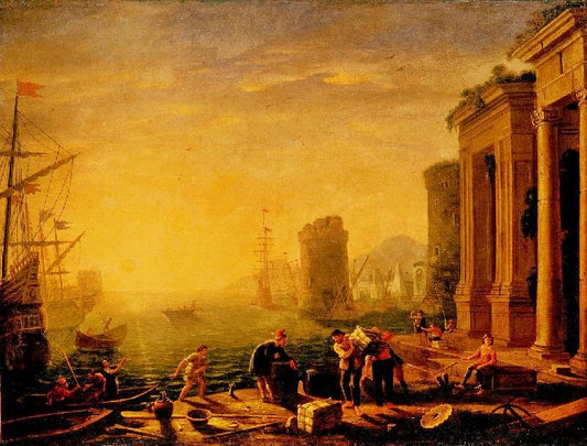 Morning In The Harbour by Claude Lorrain (Gellée)