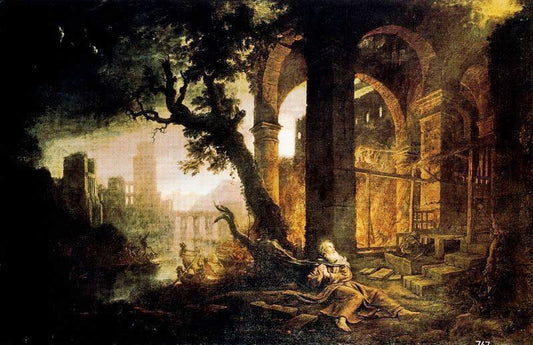 Landscape With The Temptation Of St. Anthony by Claude Lorrain (Gellée)