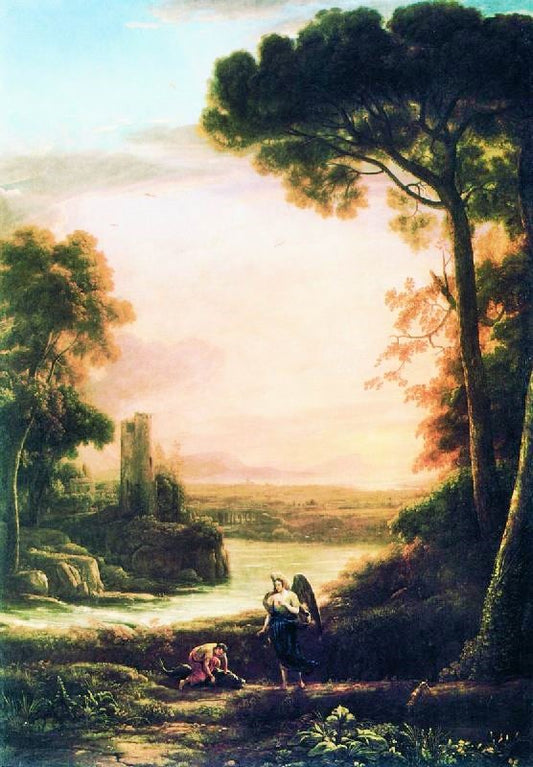 Landscape With Tobias And The Archangel Raphael by Claude Lorrain (Gellée)
