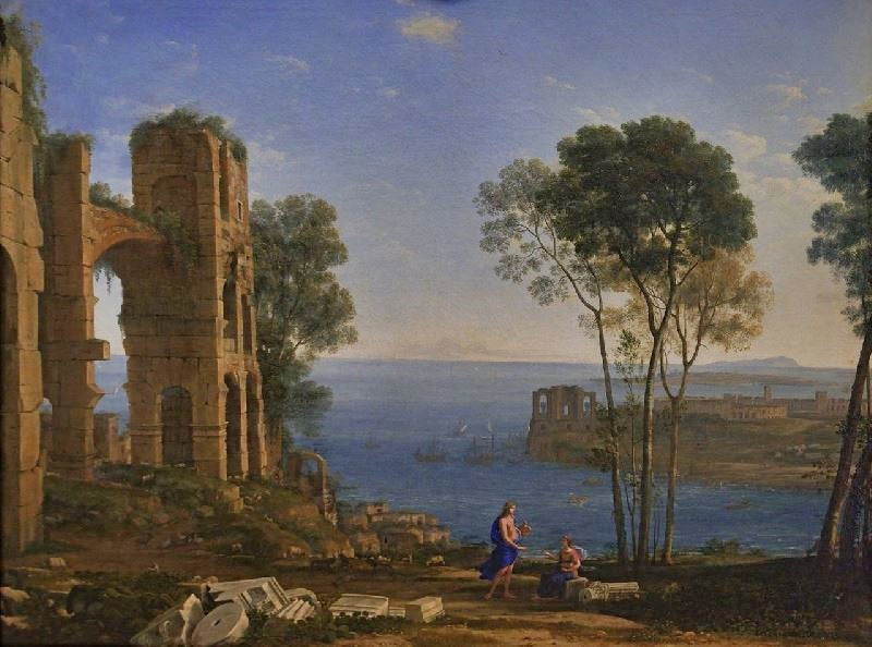 Landscape With Apollo And Sibyl Of Cumae by Claude Lorrain (Gellée)