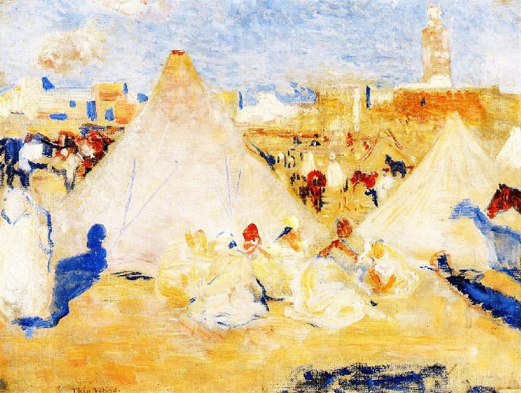 Encampment Near A Moroccan Village by Theo van Rysselberghe