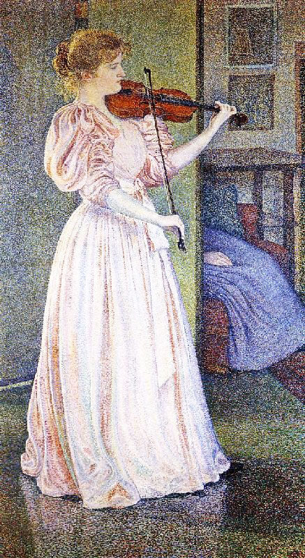 Portrait Of Irma Sethe by Theo van Rysselberghe
