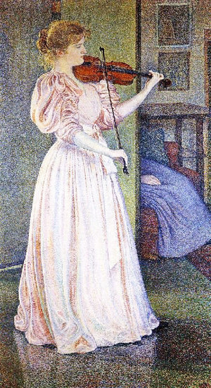 Portrait Of Irma Sethe by Theo van Rysselberghe