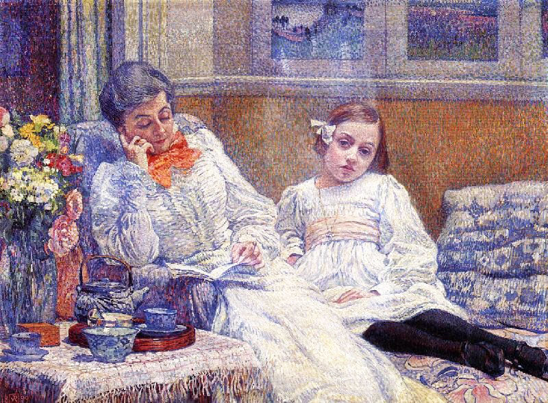 MADAME THEO VAN RYSSELBERGHE AND HER DAUGHTER