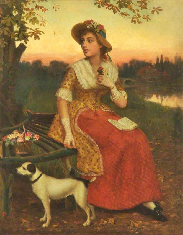 LADY AND A DOG