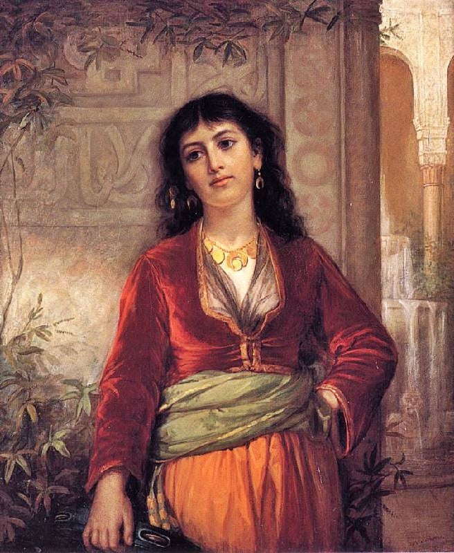The Unwelcome Companion, A Street Scene In Cairo by John William Waterhouse