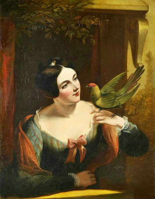 The Pet Bird by Daniel Maclise R.A.