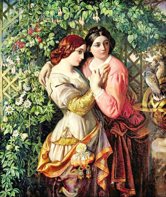 Rosalind And Celia by Daniel Maclise R.A.