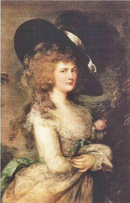 Portrait Of Georgiana, Duchess Of Devonshire by Thomas Gainsborough