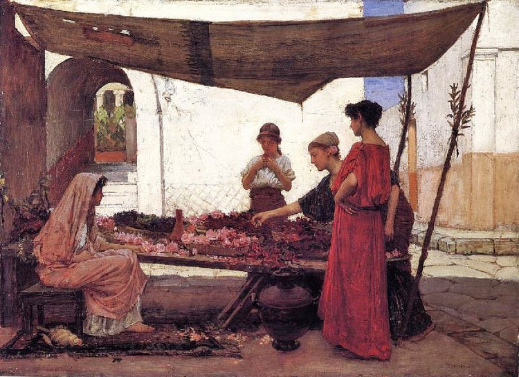 A Flower Stall by John William Waterhouse