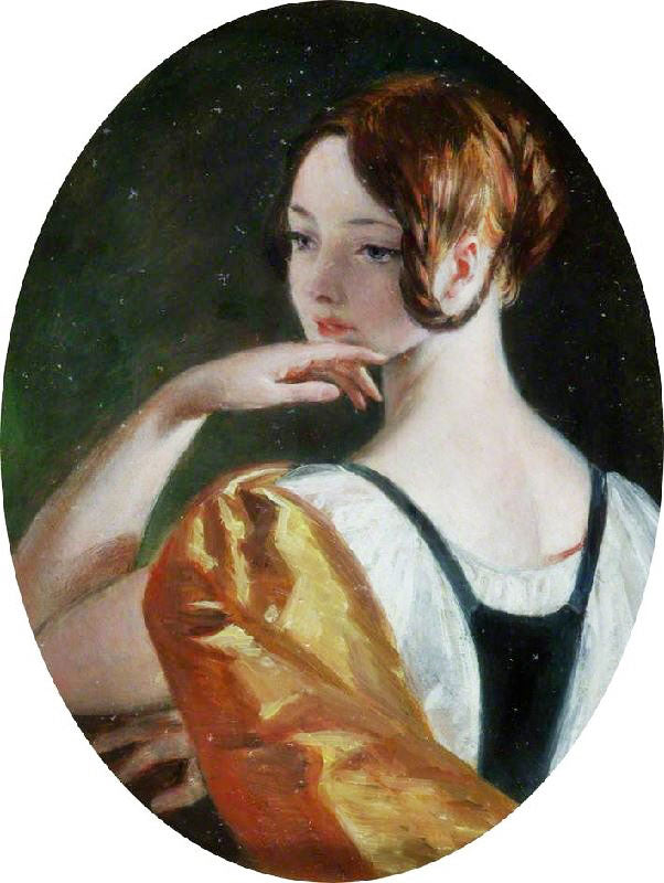 A Female Head by Charles Robert Leslie