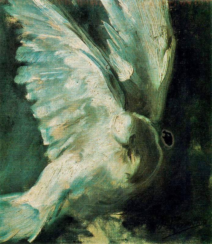 The Dove by Ignacio Pinazo Camarlench