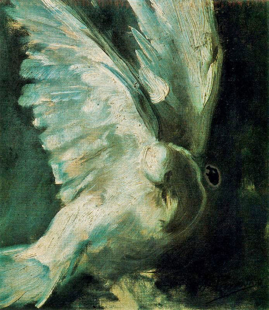The Dove by Ignacio Pinazo Camarlench