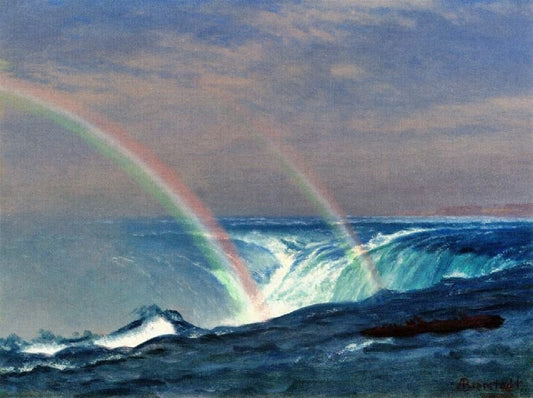Home Of The Rainbow, Horseshoe Falls, Niagara by Albert Bierstadt
