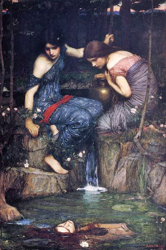Nymphs Finding The Head Of Orpheus by John William Waterhouse