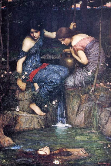 Nymphs Finding The Head Of Orpheus by John William Waterhouse