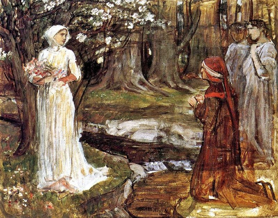 Dante And Beatrice by John William Waterhouse