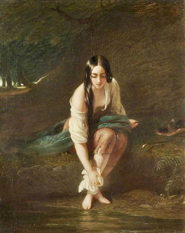 At The Pool by Charles Robert Leslie