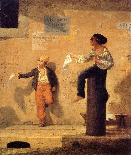 The Roman Newsboys by Martin Johnson Heade