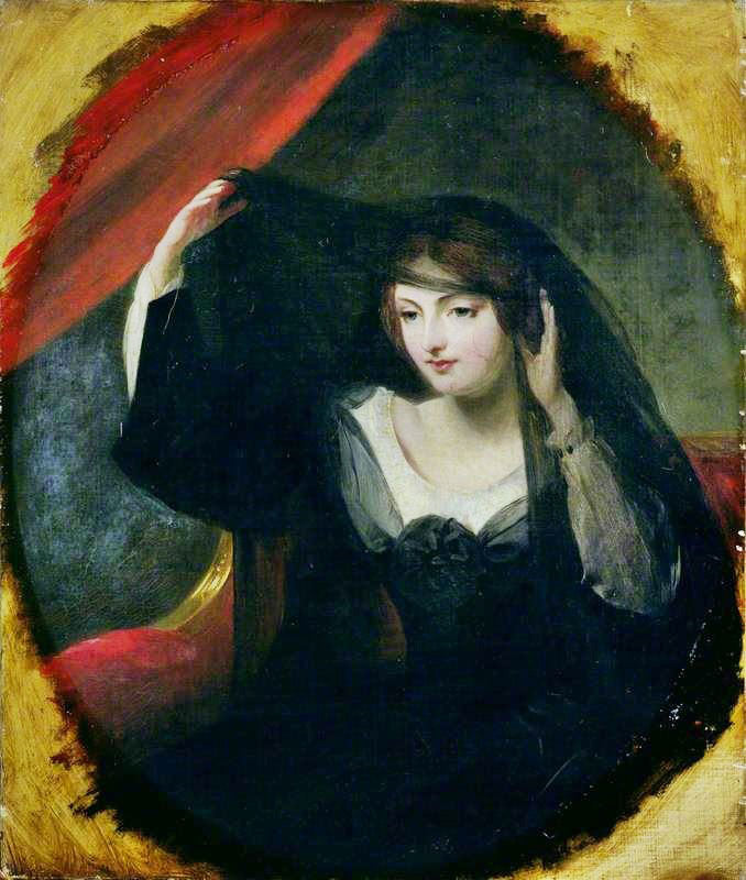Olivia Raising Her Veil by Charles Robert Leslie