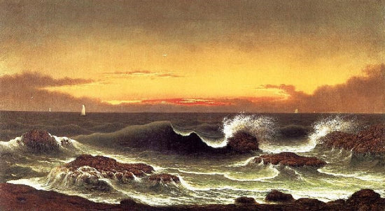Seascape: Sunrise by Martin Johnson Heade