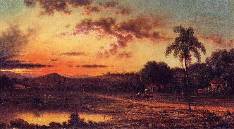 Sunset: A Scene In Brazil by Martin Johnson Heade