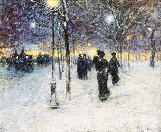Early Evening, Union Square by Childe Hassam