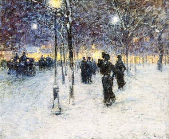 Early Evening, Union Square by Childe Hassam