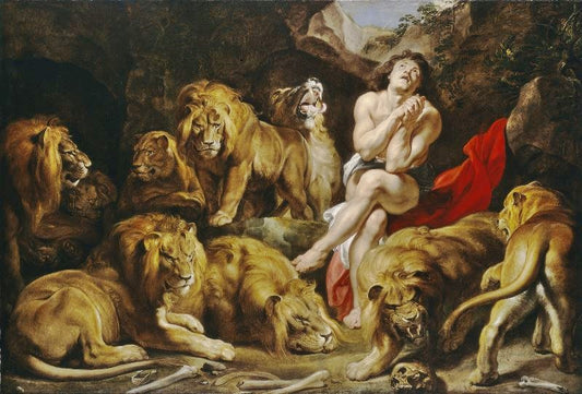 Daniel In The Lion’S Den by Peter Paul Rubens