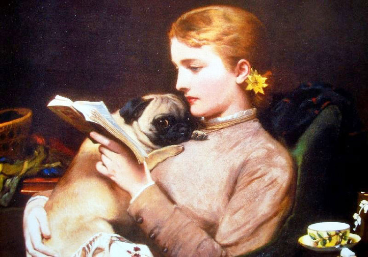 Blond And Brunette by Charles Burton Barber