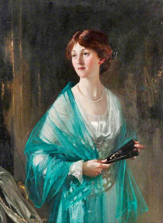 Lady With A Green Scarf by George Henry R.A. R.S.A. R.S.W.