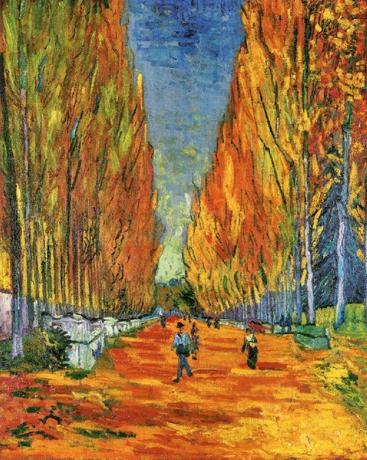 The Path At Les Alychamps by Vincent van Gogh